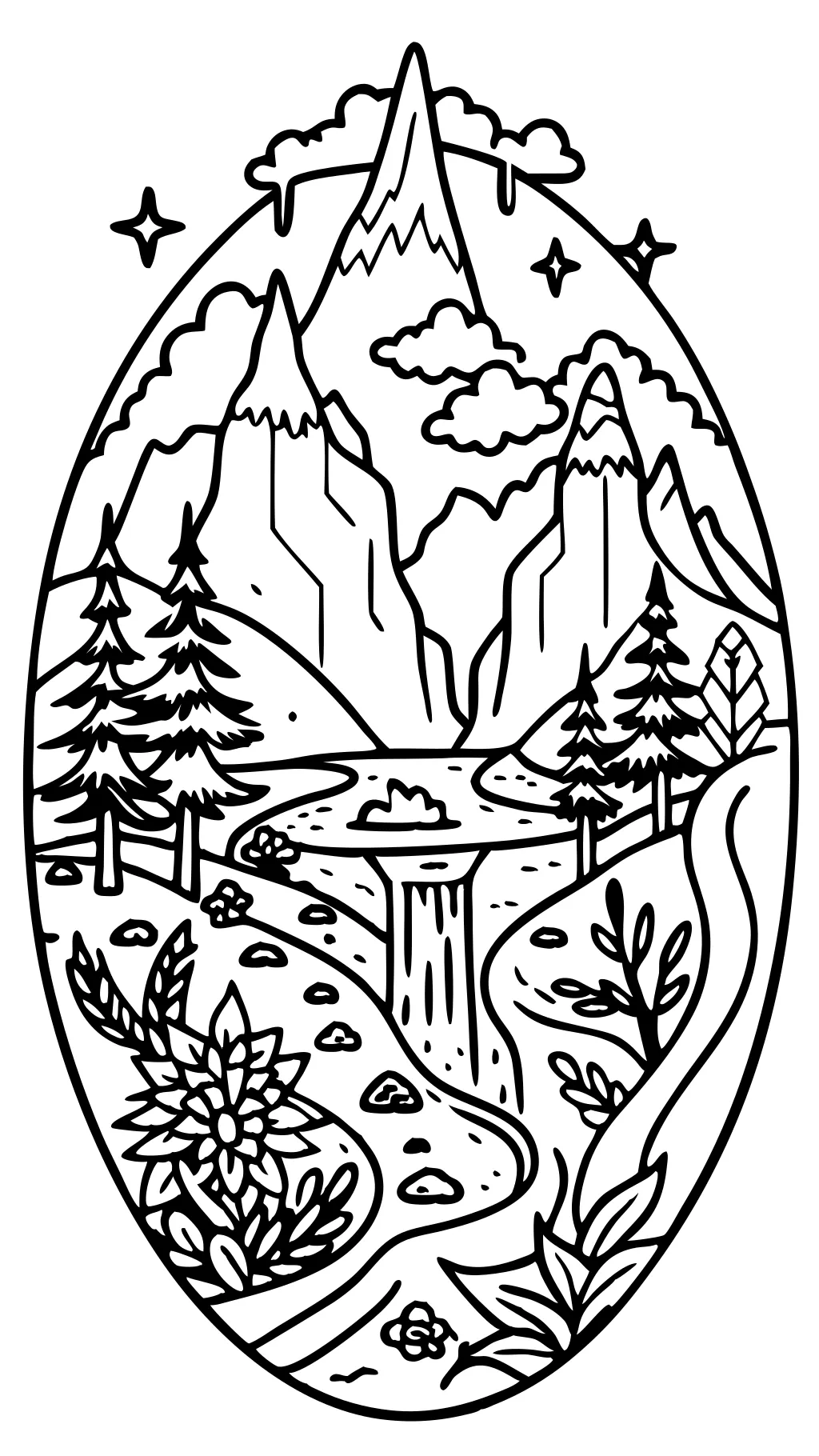 adult coloring pages nature